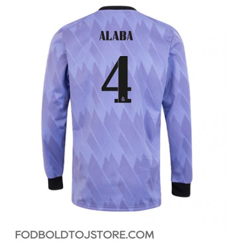Real Madrid David Alaba #4 Udebanetrøje 2022-23 Langærmet